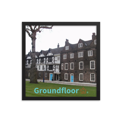 Beautiful Palace Framed photo paper poster with Groundfloor with House Logo