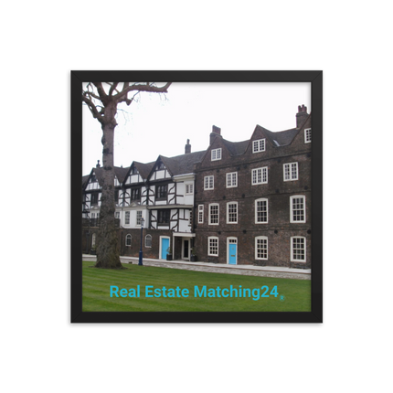 Beautiful Palace Framed photo paper poster with realestatematching24 without key Logo