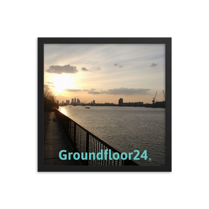 Awesome River View Framed photo paper poster with Groundfloor24 without House Logo
