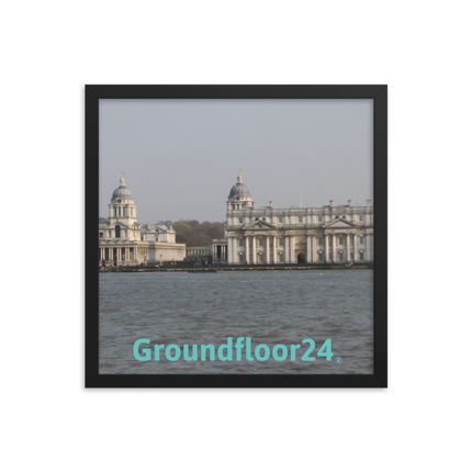 Riverside Beauty Framed photo paper poster with Groundfloor24 without House Logo