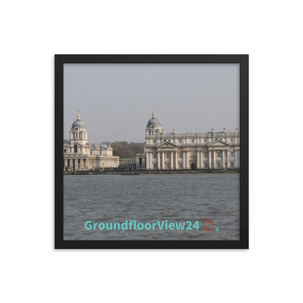 Riverside Beauty Framed photo paper poster with groundfloorview24 with House Logo