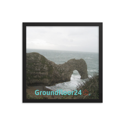 Coastal Escape Framed photo paper poster with Groundfloor24 with House Logo
