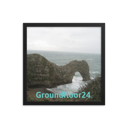 Coastal Escape Framed photo paper poster with Groundfloor24 without House Logo