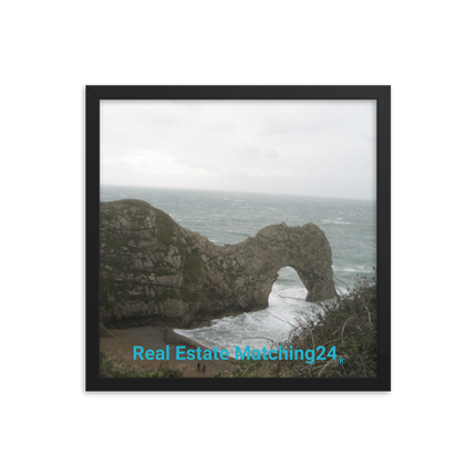 Coastal Escape Framed photo paper poster with realestatematching24 without key Logo