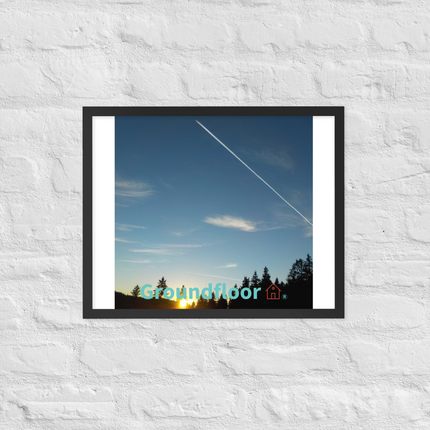 Attractive Sinari Framed photo paper poster with Groundfloor with House Logo