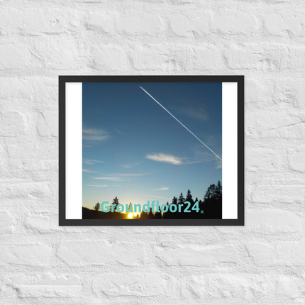 Attractive Sinari Framed photo paper poster with Groundfloor24 without House Logo