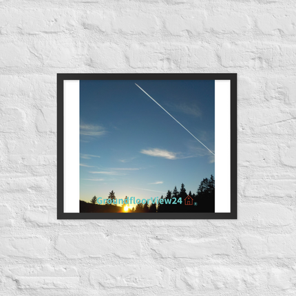 Attractive Sinari Framed photo paper poster with groundfloorview24 with House Logo