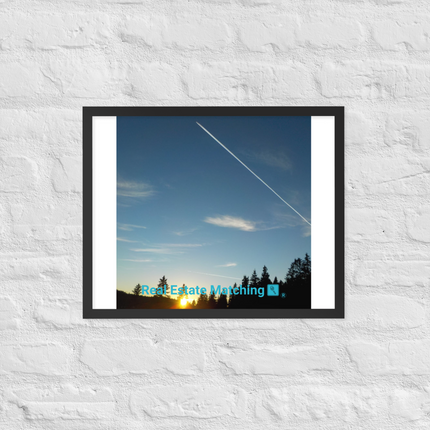 Attractive Sinari Framed photo paper poster with realestatematching with key Logo