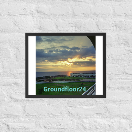 Natural View Framed photo paper poster with Groundfloor24 without House Logo