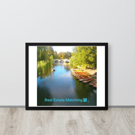 Beautiful Nature Framed photo paper poster with realestatematching with key Logo