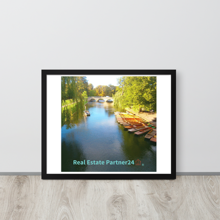Beautiful Nature Framed photo paper poster with realestatepartner24 with house Logo