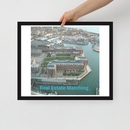 Nice City Framed photo paper poster with realestatematching without key Logo