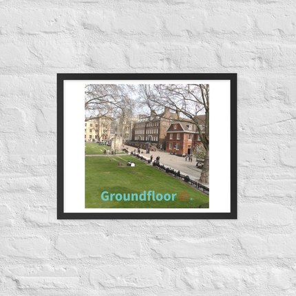Beautiful Park Framed photo paper poster with Groundfloor with House Logo