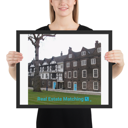 Beautiful Palace Framed photo paper poster with realestatematching with key Logo