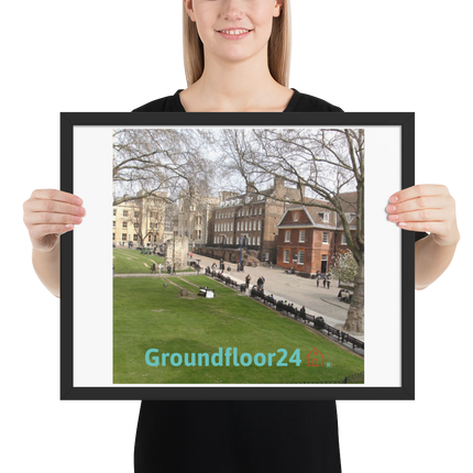 Beautiful Park Framed photo paper poster with Groundfloor24 with House Logo