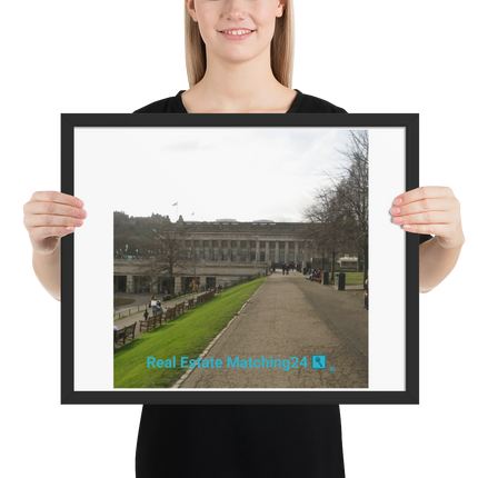 Majestic Palace Framed photo paper poster with realestatematching24 with key Logo