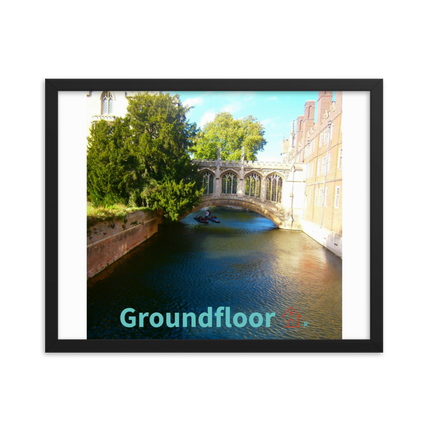 Beautiful Canel Framed photo paper poster with Groundfloor with House Logo