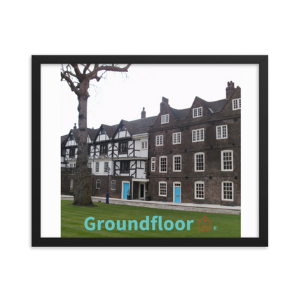 Beautiful Palace Framed photo paper poster with Groundfloor with House Logo