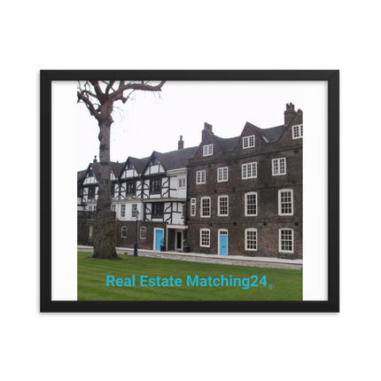 Beautiful Palace Framed photo paper poster with realestatematching24 without key Logo