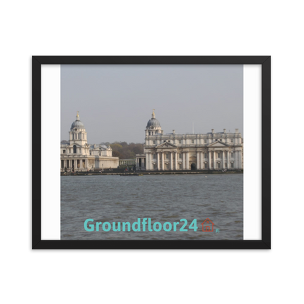 Riverside Beauty Framed photo paper poster with Groundfloor24 with House Logo