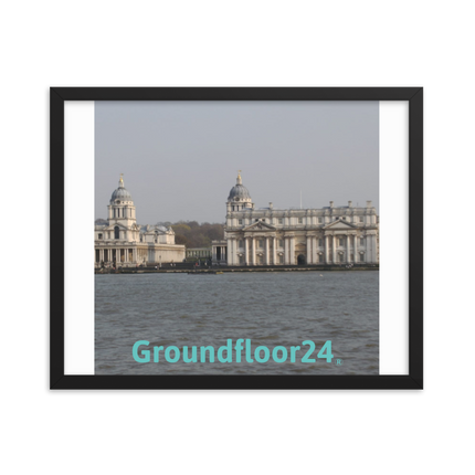 Riverside Beauty Framed photo paper poster with Groundfloor24 without House Logo