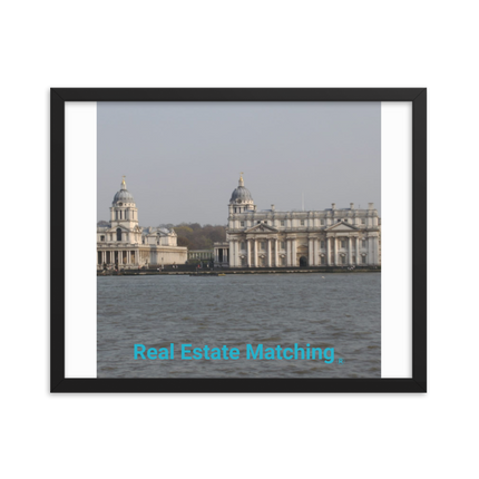Riverside Beauty Framed photo paper poster with realestatematching without key Logo