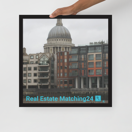 St. Paul's Cathedral Framed photo paper poster with Real Estate Matching24 Logo