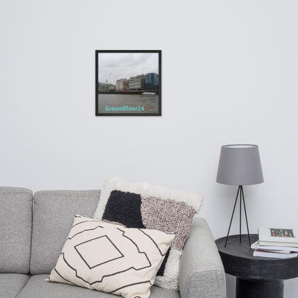 Beautiful Place Framed photo paper poster with Groundfloor24 Logo