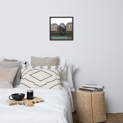 Hay's Galleria Framed photo paper poster with Groundfloor24 Logo