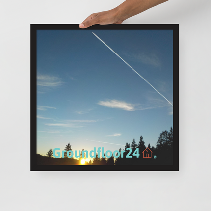 Attractive Sinari Framed photo paper poster with Groundfloor24 with House Logo