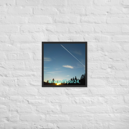 Attractive Sinari Framed photo paper poster with Groundfloor24 without House Logo
