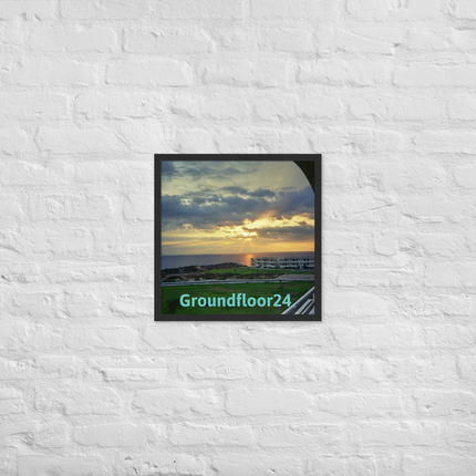 Natural View Framed photo paper poster with Groundfloor24 without House Logo