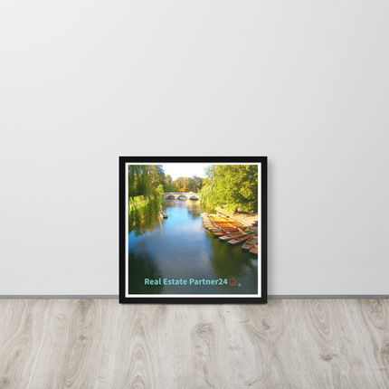 Beautiful Nature Framed photo paper poster with realestatepartner24 with house Logo