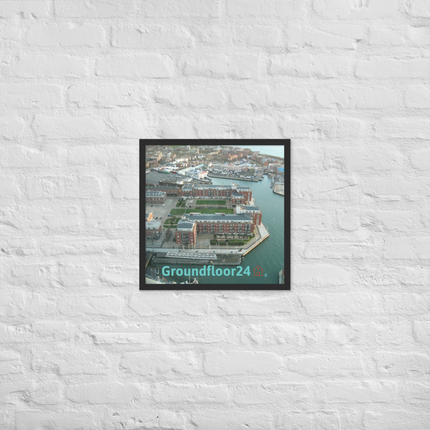 Nice City Framed photo paper poster with Groundfloor24 with House Logo