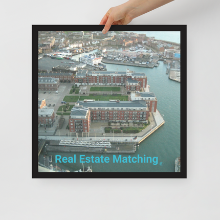 Nice City Framed photo paper poster with realestatematching without key Logo