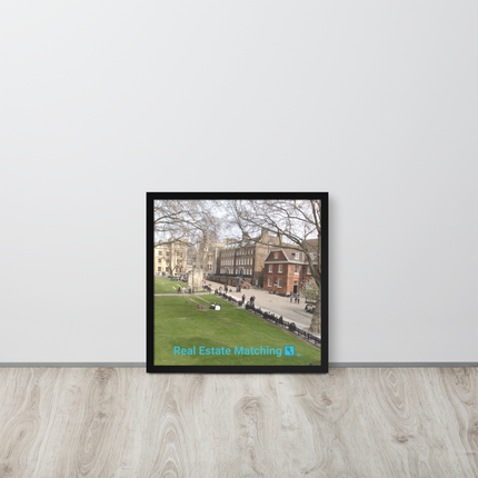 Beautiful Park Framed photo paper poster with realestatematching with key Logo