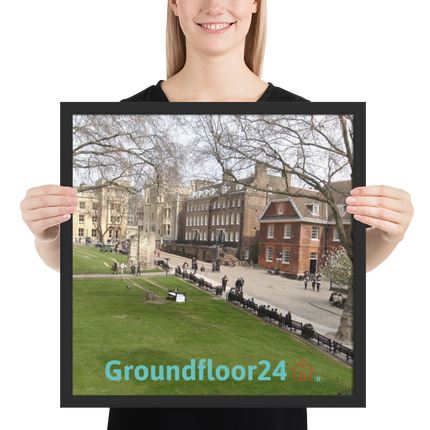 Beautiful Park Framed photo paper poster with Groundfloor24 with House Logo