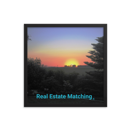 Beautiful Sunset Sinari Framed photo paper poster with realestatematching without key Logo