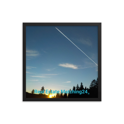 Attractive Sinari Framed photo paper poster with realestatematching24 without key Logo