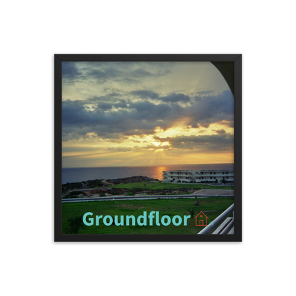 Natural View Framed photo paper poster with Groundfloor with House Logo