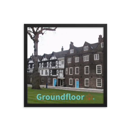 Beautiful Palace Framed photo paper poster with Groundfloor with House Logo