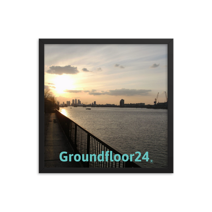 Awesome River View Framed photo paper poster with Groundfloor24 without House Logo