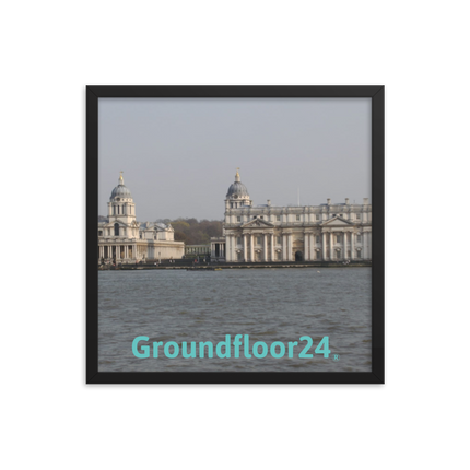 Riverside Beauty Framed photo paper poster with Groundfloor24 without House Logo