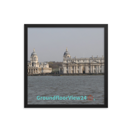 Riverside Beauty Framed photo paper poster with groundfloorview24 with House Logo