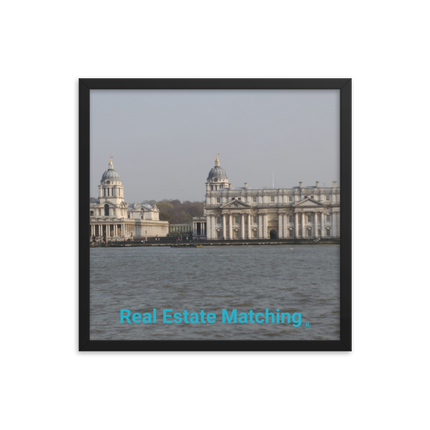 Riverside Beauty Framed photo paper poster with realestatematching without key Logo
