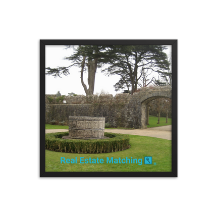 Nature's Wonders Framed photo paper poster with realestatematching with key Logo