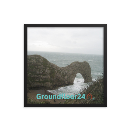 Coastal Escape Framed photo paper poster with Groundfloor24 with House Logo