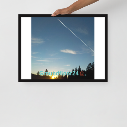 Attractive Sinari Framed photo paper poster with Groundfloor24 with House Logo