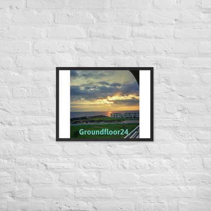 Natural View Framed photo paper poster with Groundfloor24 without House Logo
