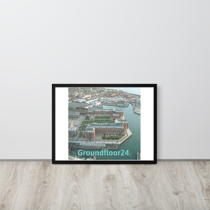 Nice City Framed photo paper poster with Groundfloor24 without House Logo
